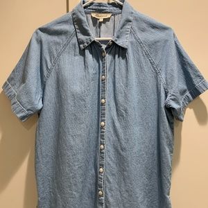 Madewell chambray blouse.. size size med